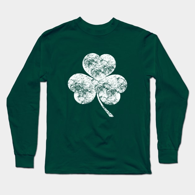 Vintage Shamrock St.Patricks Day Long Sleeve T-Shirt by Jimmyson